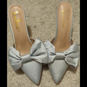 Bow Satin Mules from Lulus